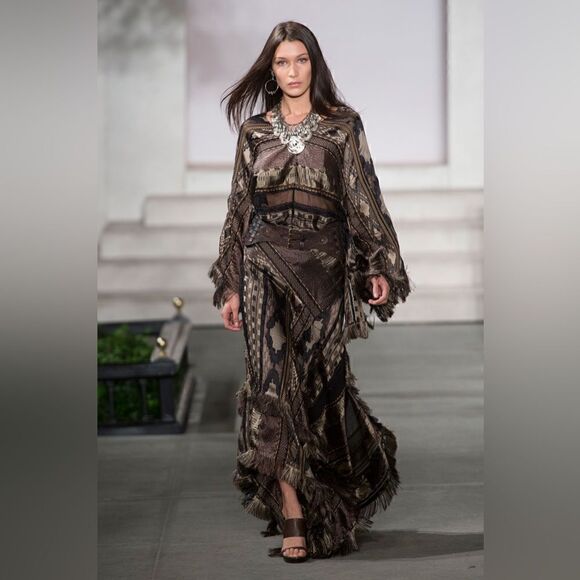 Ralph Lauren, 2016 Runway Collection Filipa Fringe Trim Top - Picture 15 of 17